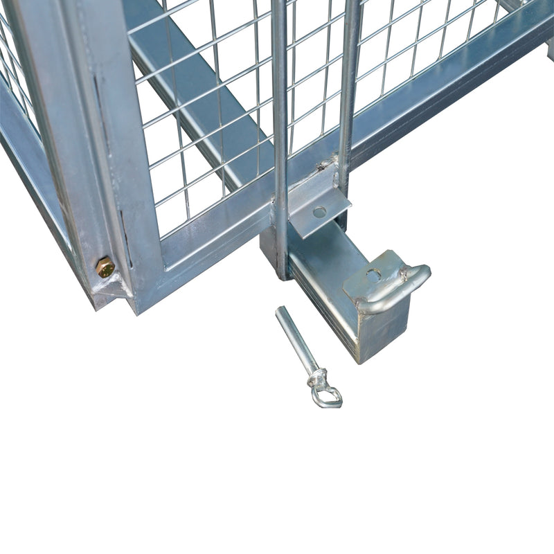 LANDYINDUS Galvanized Foldable Brick Cage 2000kg SWL Overhead Crane Lifting WS-BSN6
