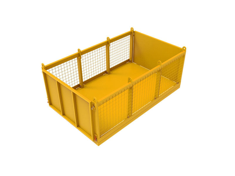 LANDYINDUS Heavy Duty Crane Cage with Lifting Lugs Stackable 4500kg SWL WS-W-HL-4.5