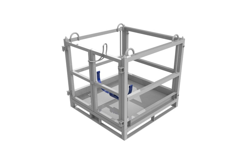 LANDYINDUS Gas Cylinder Cage with 4-Point Crane Lugs & Forklift Pockets 1000kg SWL WS-GB-SC