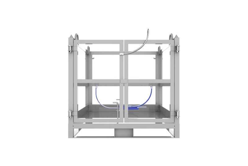LANDYINDUS Gas Cylinder Cage with 4-Point Crane Lugs & Forklift Pockets 1000kg SWL WS-GB-SC
