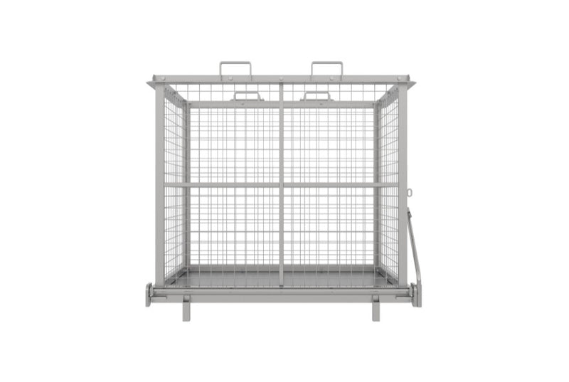 LANDYINDUS Drop Bottom Skip Bin 1.5m³ Mesh Sides Crane & Forklift 1000kg SWL WS-DB1500
