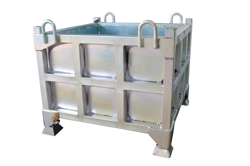 LANDYINDUS Stackable Steel Storage Box for Forklift & Crane Heavy Parts & Workshop Tools 0.16–0.58m³ WS-SMB Series