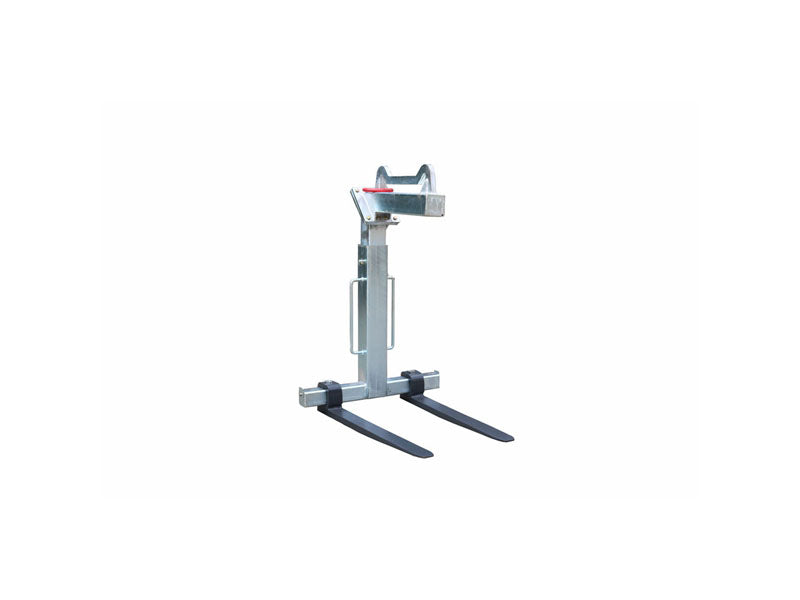 LANDYINDUS Heavy Duty Pallet Fork Hook 2000kg Adjustable Height & Fork Spacing Crane Lifting Attachment WS-CHM200