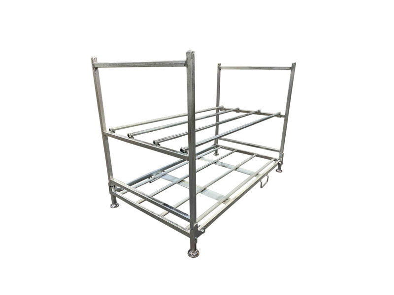 LANDYINDUS Heavy Duty 2-Tier Tire Rack 1000kg/2200lbs Freestanding Workshop Tyre Storage WS-TYR-02