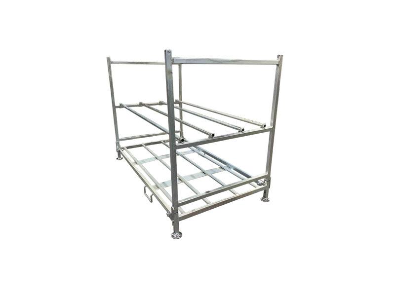 LANDYINDUS Heavy Duty 2-Tier Tire Rack 1000kg/2200lbs Freestanding Workshop Tyre Storage WS-TYR-02