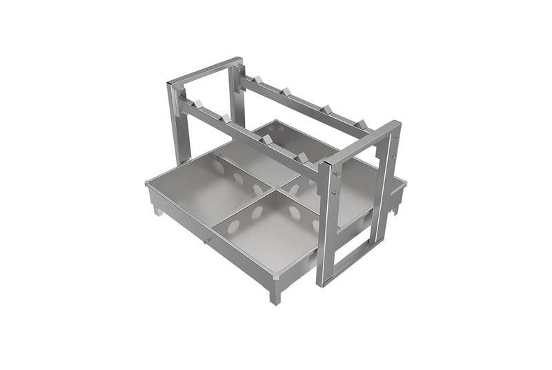 LANDYINDUS Heavy Duty Drum Storage Rack with Spill Containment Tray 2 or 3 Drum Industrial WS-RS Series