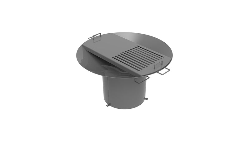 LANDYINDUS Extra Large Commercial Charcoal & Wood BBQ Grill Heavy Duty Outdoor Barbecue with Side Shelf 54 Inch G-G1250*740