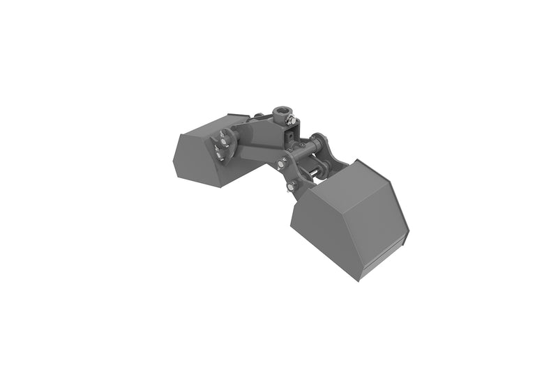 LANDYINDUS 40L Heavy Duty Grab Clamp Bucket Excavator Loader Attachment for Rocks Logs & Construction Material G-GS40L