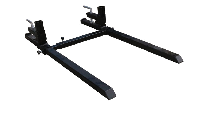 LANDYINDUS Adjustable Clamp-On Pallet Forks for Tractor Loader Bucket 4000 LB 24 to 43 Inch Spacing G-BF Series