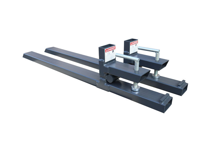 LANDYINDUS Clamp-On Pallet Forks for Tractor Loader Bucket 1100 LB Capacity Roll Back Protection G-BF100*50*1090