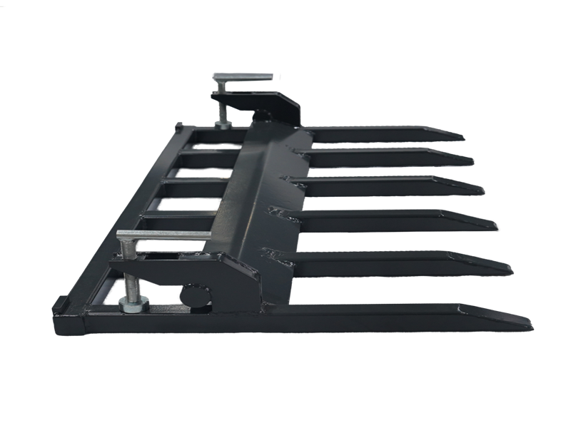 LANDYINDUS Clamp-On Debris Forks for Tractor Loader Bucket 48 60 72 Inch Clear Brush Branches Lumber G-DF Series