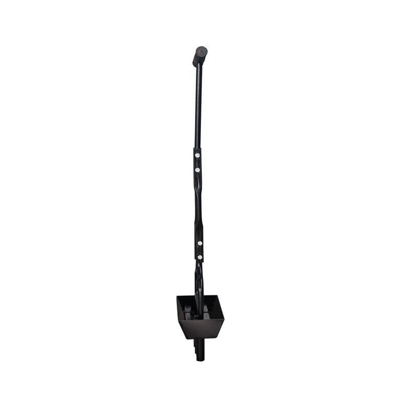 LANDYINDUS Manual Lawn Core Aerator with Soil Collection Tray 3 Tine Plug Aerator 4 Inch Depth G-LC37.6IN-3