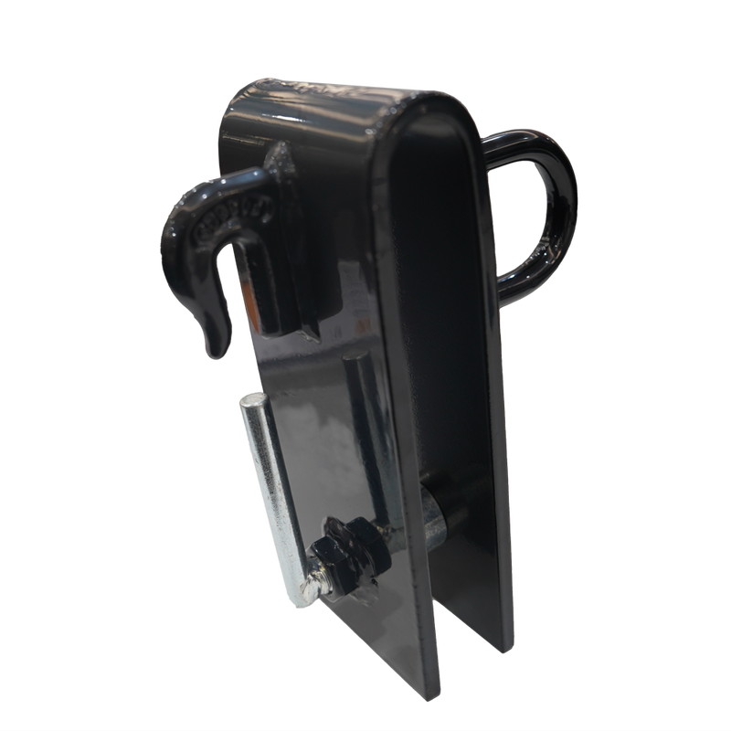LANDYINDUS Tractor Bucket Grab Hook Attachment 1100 LB No Drill No Weld Hand Crank Puck Lock G-ELBA1.25IN
