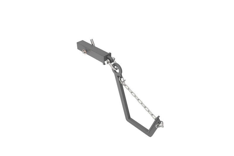 LANDYINDUS Heavy Duty J Hook Lifting Attachment for Receiver Hitch 1500 LB Fits Pallet & Sheet Carrier G-TBJH1500LB