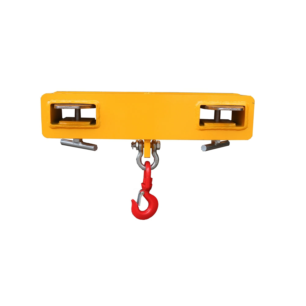 Landy Attachments 4000lbs Capacity Forklift Lifting Hoist Hook, Yellow Forklift Mobile Crane Hook with Heavy Duty Load Hook - 0